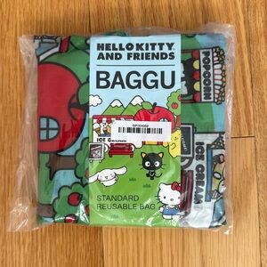 NWT BAGGU STANDARD Hello Kitty and Friends Scene Reusable Tote